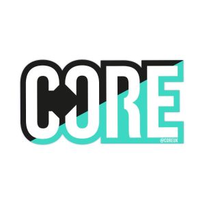 CORE Classic Sticker Black Teal