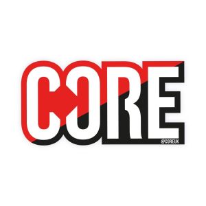 CORE Classic Sticker Red Black