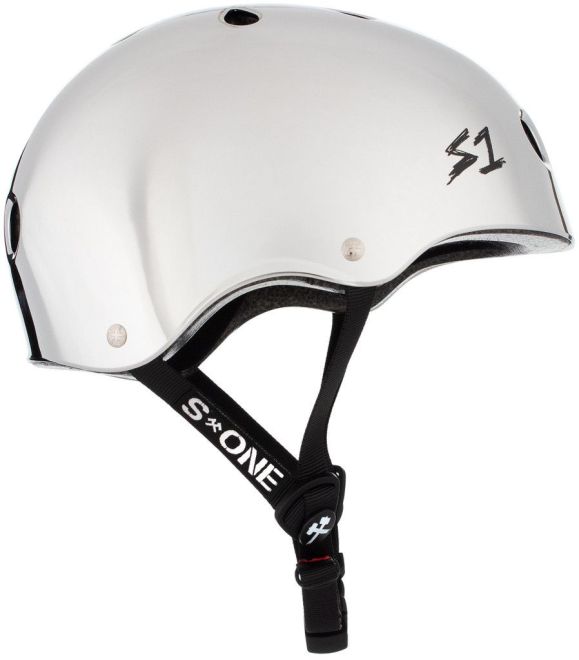 Čelada S-One Lifer Silver Mirror Gloss