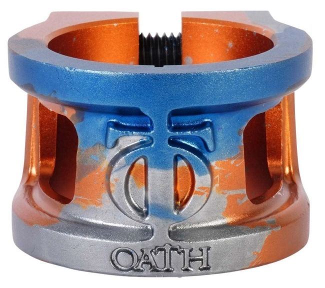 Objemka Oath Cage V2 Orange Blue Titanium