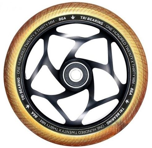 Kolešček Blunt Tri Bearing 120 Gold Black