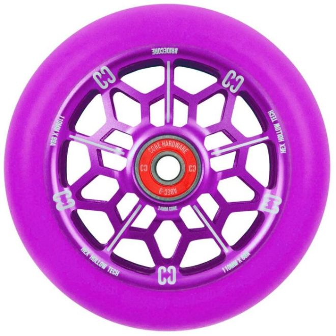 Kolešček CORE Hex Hollow 110 Purple