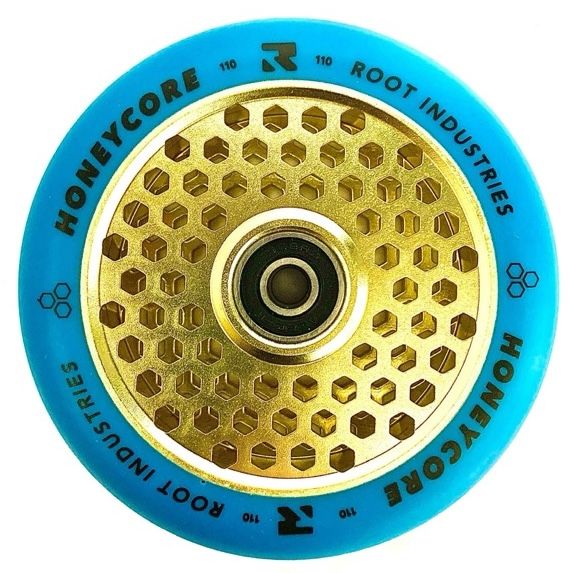 Kolešček Root Honeycore Limited 110 Gold Blue