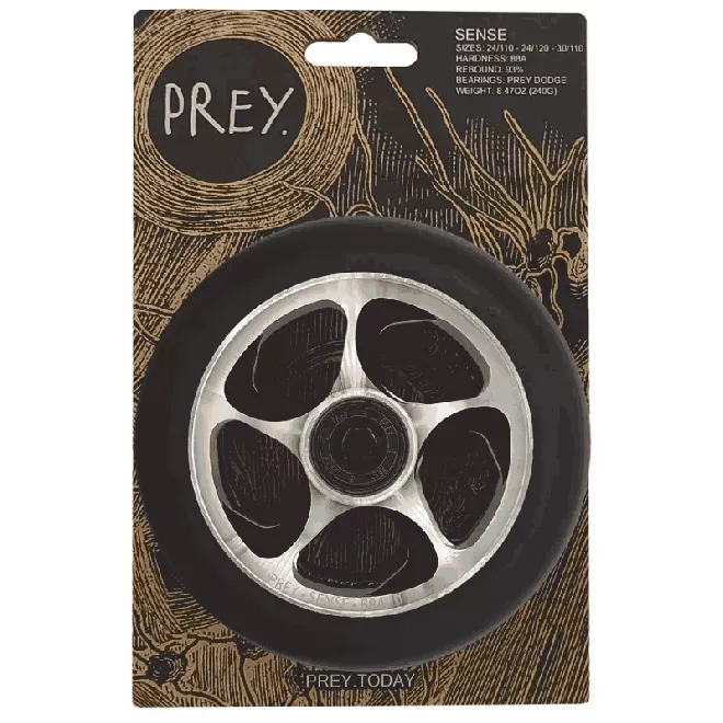 Kolešček Prey Sense 120 x 24 Black Raw