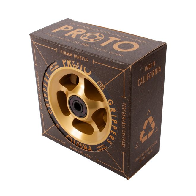 Kolešček PROTO Gripper 110 Black on Golds