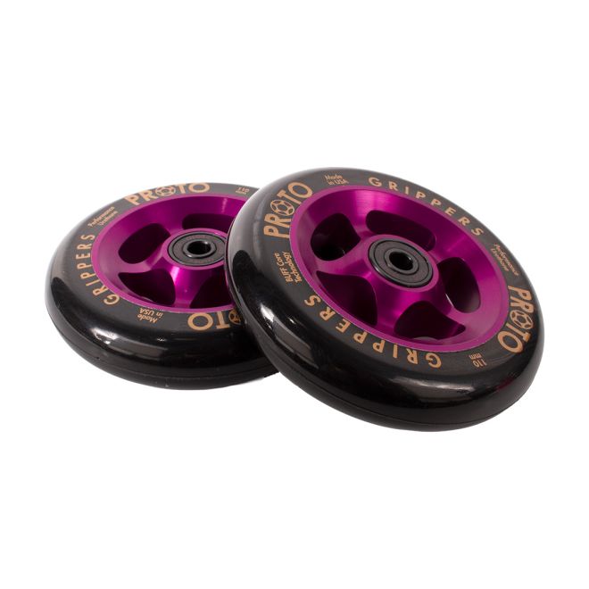 Kolešček PROTO Gripper 110 Black on Purples