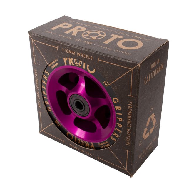 Kolešček PROTO Gripper 110 Black on Purples