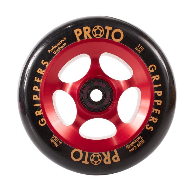 Kolešček PROTO Gripper 110 Black on Reds