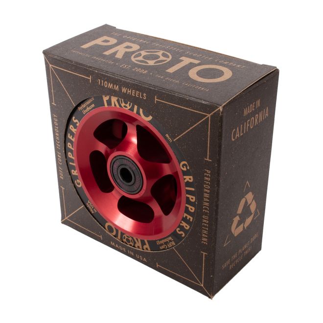 Kolešček PROTO Gripper 110 Black on Reds