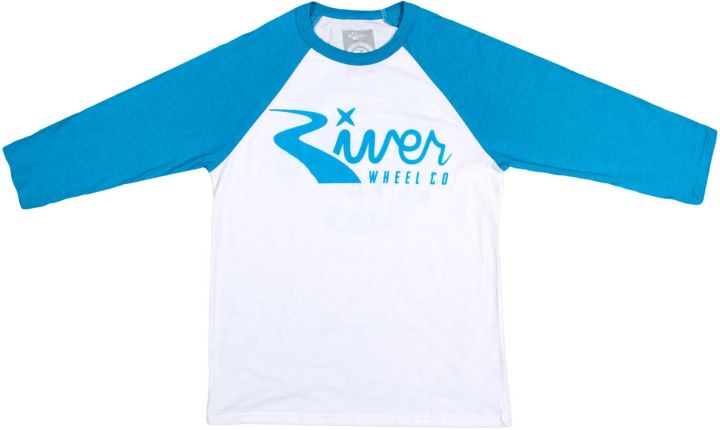 Majica River Classic Logo 3/4 Sleeve White