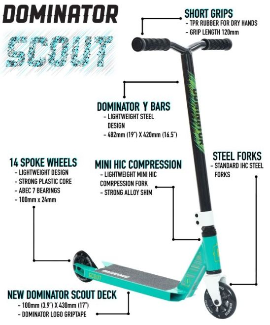 Skiro freestyle Dominator Scout Red White