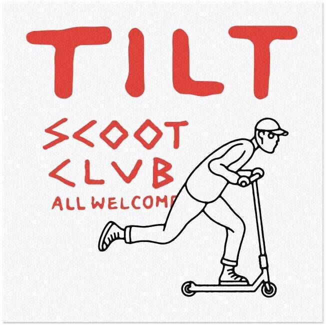 Nalepka Tilt Scoot Club